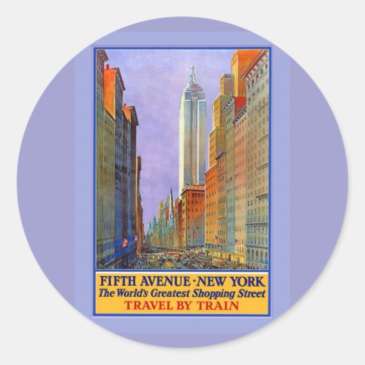 フィフスアベニューヨークワールドベストショッピングセント。 ラウンドシール (正面)