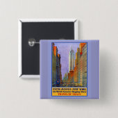 フィフスアベニューヨークワールドベストショッピングセント。 缶バッジ (正面&裏面)