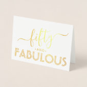 フィフスアンドファブシンプルルスタイリッシュハッピーバースデー 箔カード (正面)