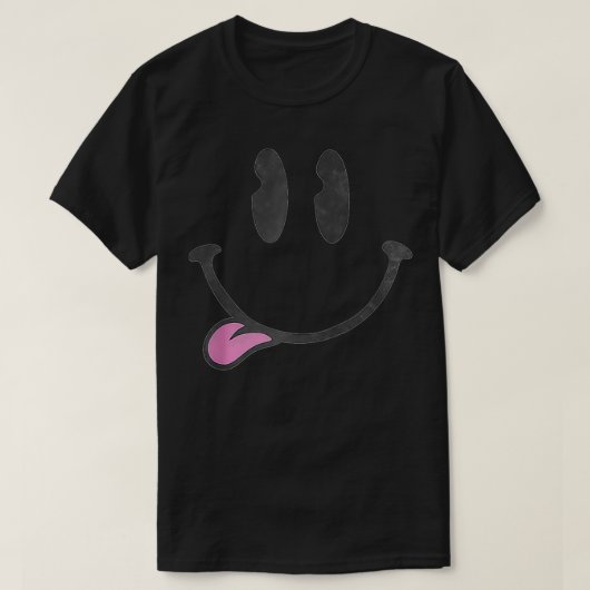 フィフスサン90のスタイル動揺してスマイリーフェイス Tシャツ (デザイン正面)