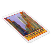 フィフス·アベニュー·ビュー·ニューヨーク·ヴィンテージの旅行ポスター マグネット (右側)