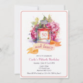 フィフティとファンシーおもしろい誕生日 招待状 (正面)