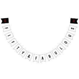 フィフティと素晴らしい バンティングフラッグ