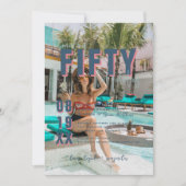 フィフティと素晴らしい |第50回バースデーパーティー 招待状 (正面)