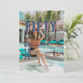 フィフティと素晴らしい |第50回バースデーパーティー 招待状 (スタンド正面)