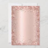 フィフティアンドファブラスグラムバラ金ゴールド50誕生日 招待状 (裏面)