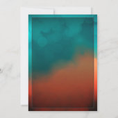 フィフティアンドファブラスティール(緑がかった色)誕生日 招待状 (裏面)