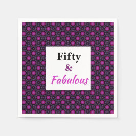 フィフティアンドファブラス誕生日コレクション スタンダードカクテルナプキン