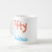 フィフティアンドファブラス誕生日マグ コーヒーマグカップ (正面左)