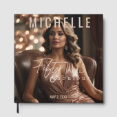 フィフティアンドファブラス50th誕生日ゲストブックサイン ゲストブック (正面)