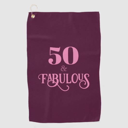フィフティアンドファブルゴーニュ誕生日 ゴルフタオル (正面)