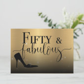 フィフティアンドファブルダンスパーティの招待状 招待状 (スタンド正面)