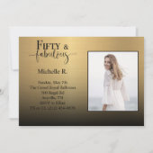 フィフティアンドファブルダンスパーティの招待状 招待状 (裏面)