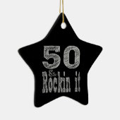 フィフティアンドロックンイット50番誕生日 セラミックオーナメント (右)