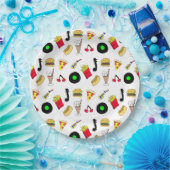 フィフティスディナーノスタルジックスタイルレコード,食べ物 ペーパープレート (パーティー)