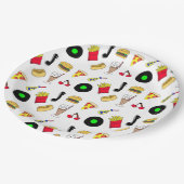 フィフティスディナーノスタルジックスタイルレコード,食べ物 ペーパープレート (アングル)