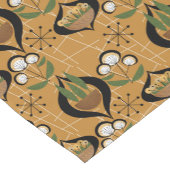 フィフティスハウスプラントオン金ゴールド Atomic Mid-Century ショートテーブルランナー (コーナー)