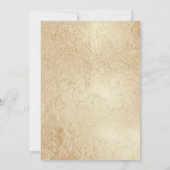 フィフティモダンゴールデン50th大人誕生日 招待状 (裏面)