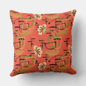 フィフティーズスタイルハウスプラント |原子パターン クッション (裏面)