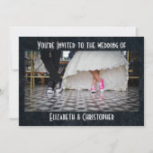 フィフティーズスタイル結婚ディナー 招待状 (正面)