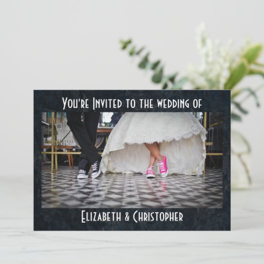 フィフティーズスタイル結婚ディナー 招待状 (スタンド正面)