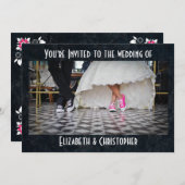 フィフティーズスタイル結婚ディナー 招待状 (正面/裏面)