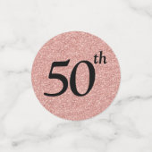 フィフティーブラブブラックオンバラ金ゴールドグリッターテーブル コンフェッティ (スモール正面)