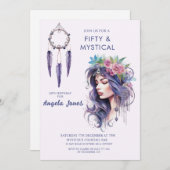 フィフティ・アンド・ミスティック・誕生日 招待状 (正面/裏面)