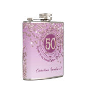 フィフティ&バラ金ゴールドグリッター&飲料引用文 フラスク (右)