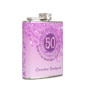 フィフティ&ピンクグリッター&ドリンク引用文 フラスク (右)