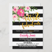 フィフティ&ファバウス誕生日招待状 招待状 (正面)