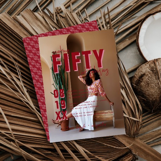 フィフティ&ファビュラス | 50歳の誕生日パーティー 招待状