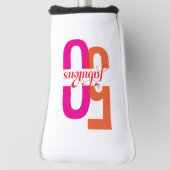 フィフティ&ファブラス50誕生日 エレガント ゴルフヘッドカバー (回転90)