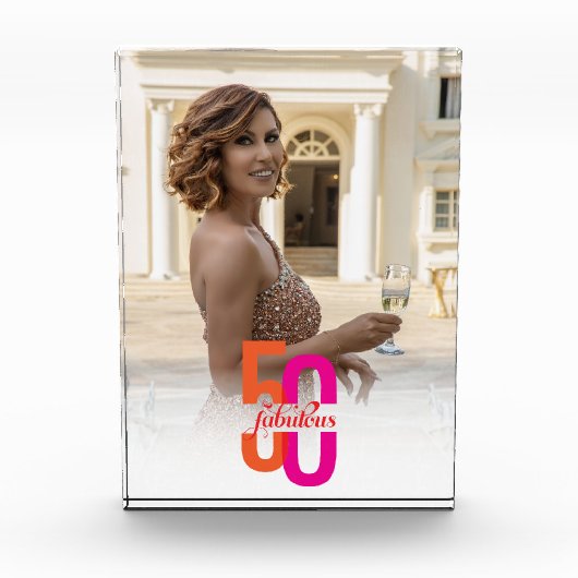 フィフティ&ファブラス50誕生日 フォトブロック (正面)