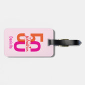 フィフティ&ファブラス50誕生日 ラゲッジタグ (裏面横)