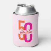 フィフティ&ファブラス50誕生日 缶クーラー (缶正面)