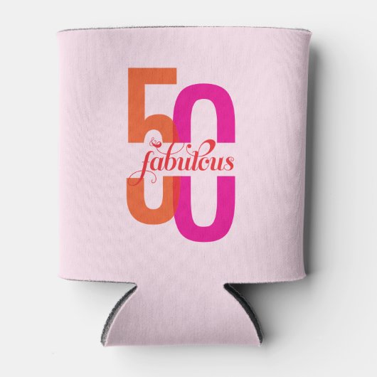 フィフティ&ファブラス50誕生日 缶クーラー (正面)