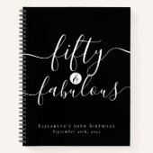 フィフティ&ファブラス50th誕生日ゲストブック ノートブック (正面)
