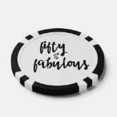 フィフティ&ファブラス – おもしろい50誕生日 ポーカーチップ (シングル)