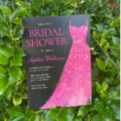 フィフティ&ファブラス!!ホットピンクドレス50誕生日 招待状