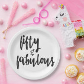 フィフティ&ファブラス – 50th誕生日紙プレート ペーパープレート (パーティー)