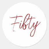 フィフティ ラウンドシール (正面)