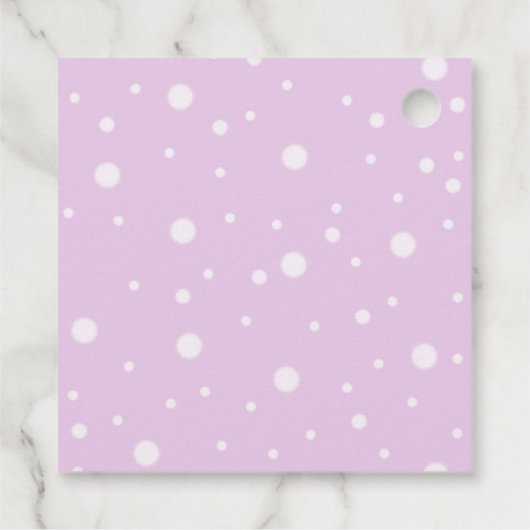 フィフティ&素晴らしい文字スパークリー熱ピンクシューズガーリー フェイバータグ (裏面)