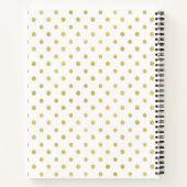 フィフティ&素晴らしい金ゴールドグリッタースポット50誕生日 ノートブック (裏面)