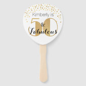 フィフティ&素晴らしい金ゴールド50th誕生日パーティー ハンドファン (裏面)