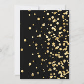 フィフティ&素晴らしい金ゴールド50th誕生日パーティー 招待状 (裏面)