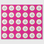 フィフティ&素晴らしい50番目の誕生日とカスタム文字 ラッピングペーパー (フラット)