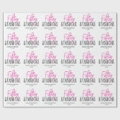 フィフティ&素晴らしい50番目の誕生日とカスタム文字 ラッピングペーパー (フラット)