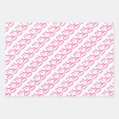 フィフティ&素晴らしい – おもしろいホットピンク50誕生日 ラッピングペーパーシート (正面2)