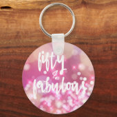 フィフティ&素晴らしい – 50誕生日キーチェーン キーホルダー (正面)